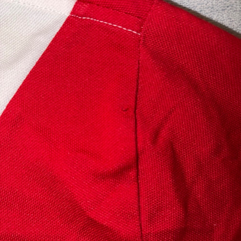 Polo Ralph Lauren Mens Blackwatch Polo Team Shirt Red White Custom Fit Medium - Picture 11 of 11